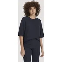 hessnatur hessnatur Strick Pullover Relaxed aus reiner Bio-Baumwolle, Marine, – Produktbild 1 von 1