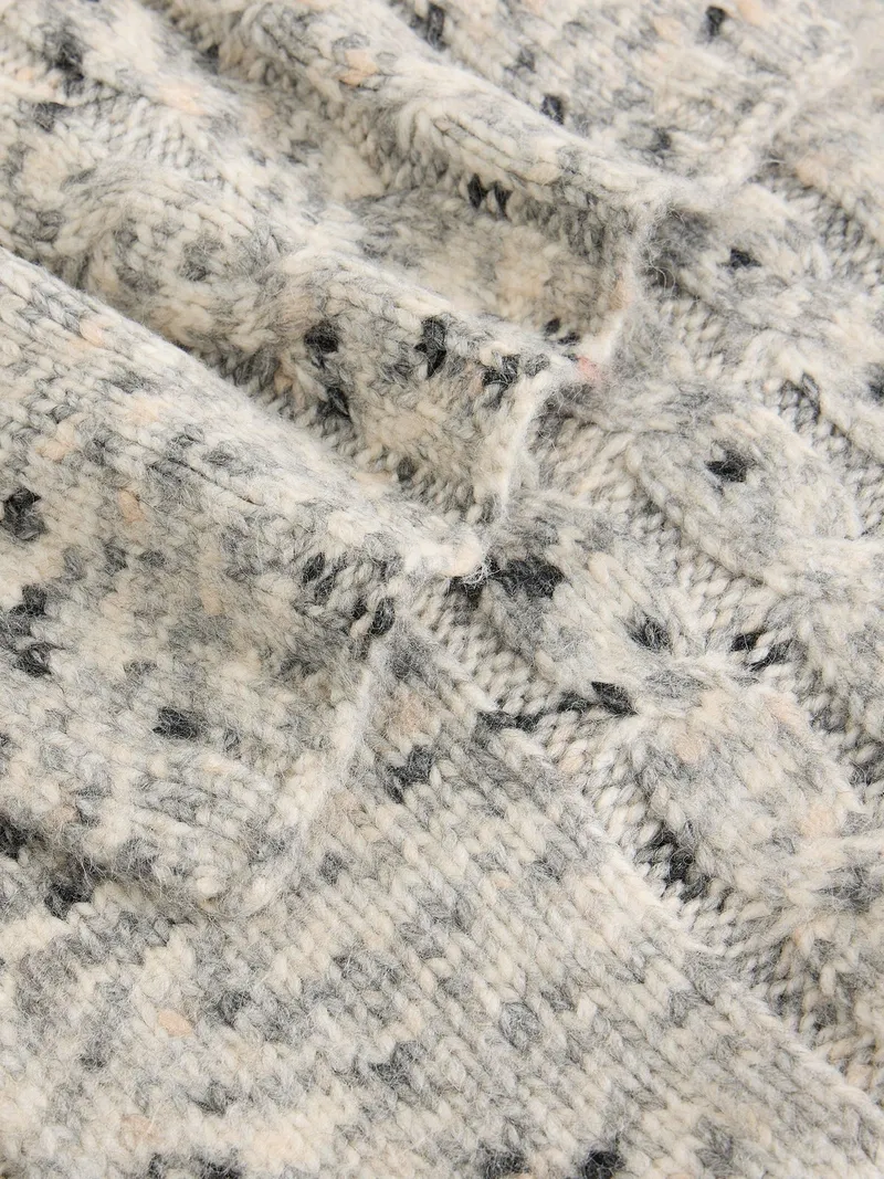 White Stuff Strickschal Spacedye - Einheitsgröße, Grau multi, – Produktbild 2 von 3