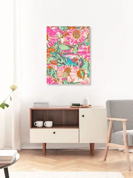 Photocircle Photocircle Poster / Leinwandbild - Pink Sunflowers – Produktbild 7 von 8