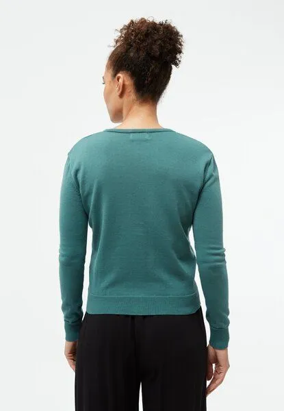 Givn Berlin Givn Berlin Strickjacke GBPOPPY aus Bio-Baumwolle, Graphite green, – Produktbild 4 von 4