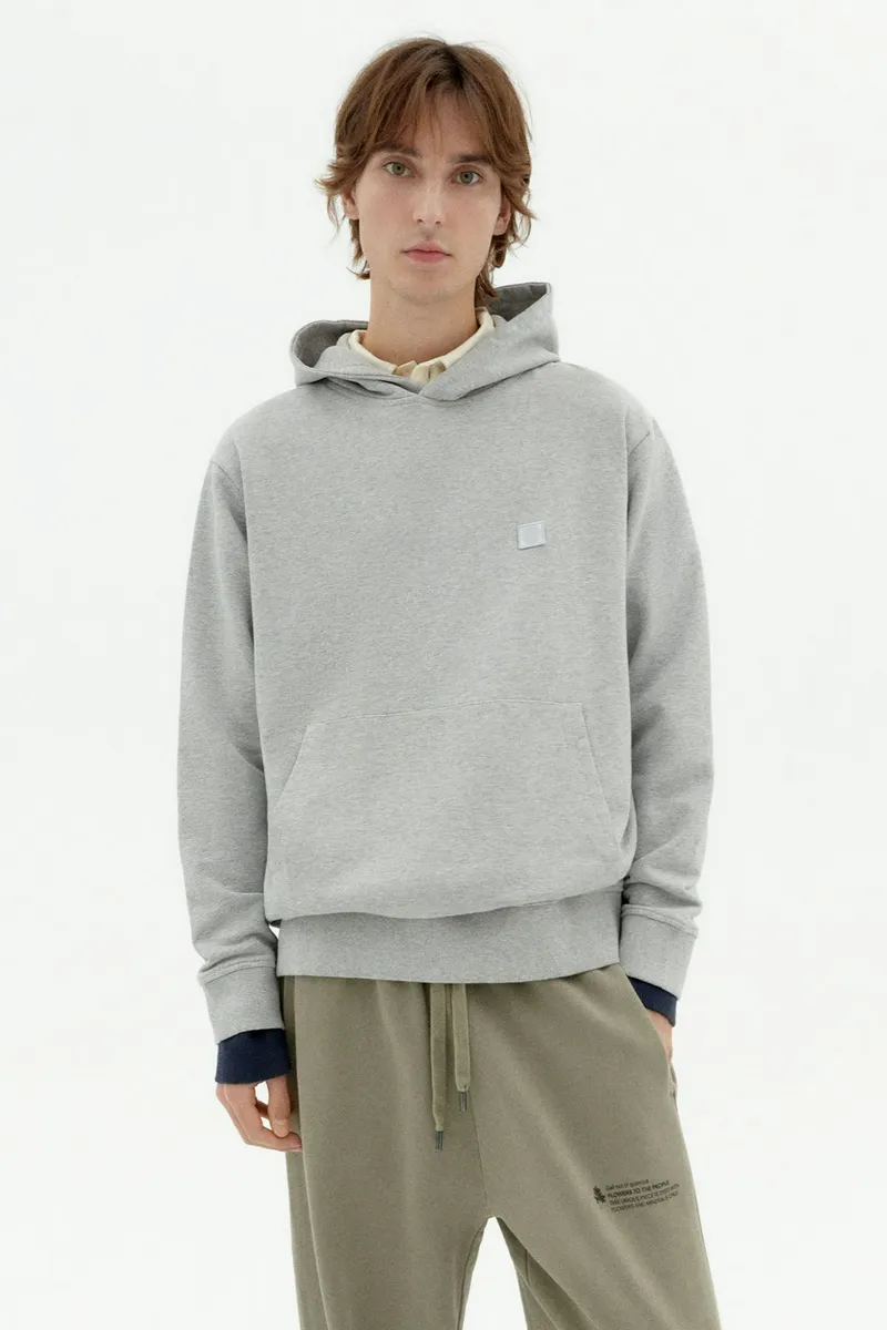 thinking mu Thinking MU Herren vegan Sweatshirt Mit Kapuze Simon Contrast Sun Grau, Grau, – Produktbild 2 von 2