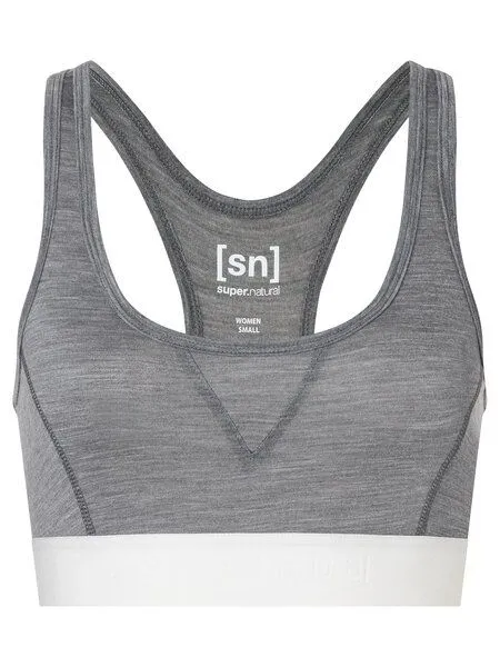 Super.Natural Super.Natural W BIO SEMPLICE BRA für Damen, Merino, Cashmere grey melange, – Produktbild 4 von 4