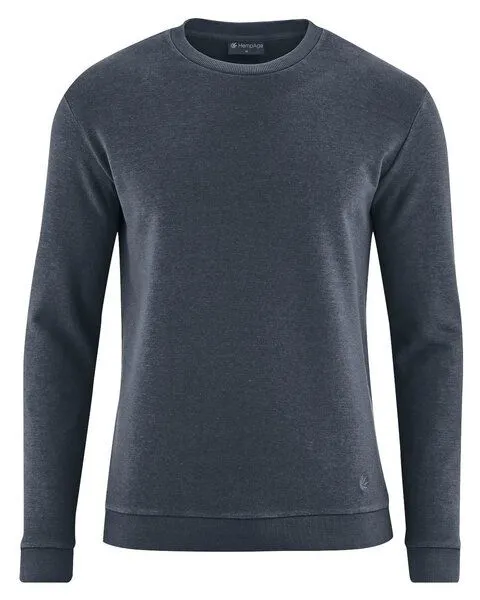 HempAge HempAge Unisex Sweatshirt Hanf/Biobaumwolle, Dark(grau), – Produktbild 1 von 3