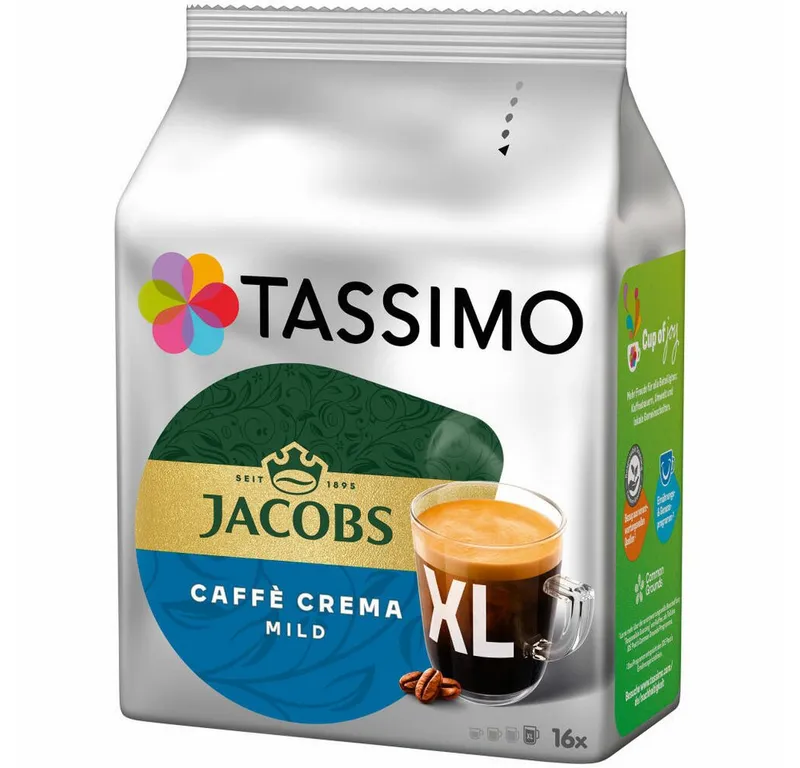 Tassimo Tassimo Kaffee Jacobs Caffè Crema Mild XL 16 T-Discs – Produktbild 3 von 5