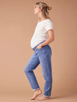 Envie De Fraise Mom-Jeans für die Schwangerschaft mit abnehmbarem Einsatz ENVIE DE FRAISE Bundweite verstellbar – Produktbild 1 von 1