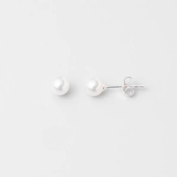 fejn jewelry fejn jewelry Ohrstecker 'pearl stud', Silber, – Produktbild 1 von 2