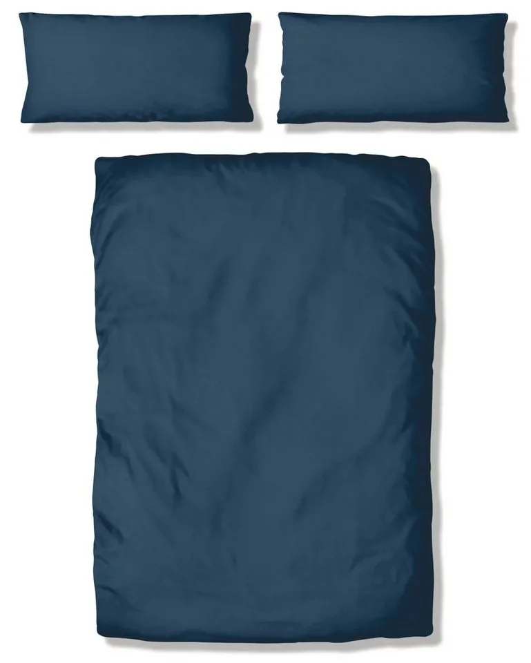 OTTO home Bettwäsche Desner 100% Microfaser, extra weich, allergikerfreundlich, Microfaser, 2 teilig, Premium Qualität, uni, schnell trocknend, pflegeleicht, ab 135x200 cm, Blau, – Produktbild 6 von 6
