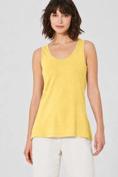 HempAge HempAge Lockeres Tank-Top Hanf/Biobaumwolle, Butter (gelb), – Produktbild 2 von 4