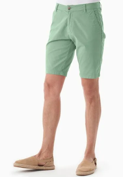 ORGANICATION ORGANICATION Slim-Fit Chino-Shorts aus Bio-Baumwolle, Matcha green, – Produktbild 3 von 4