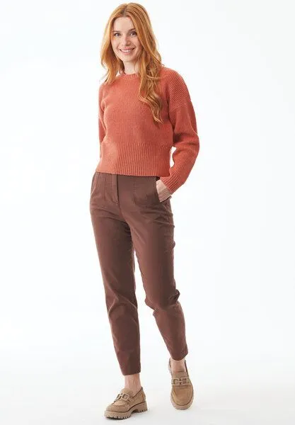 ORGANICATION ORGANICATION Hose aus TENCEL Lyocell und Bio-Baumwolle, Cocoa brown, – Produktbild 1 von 4