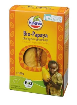 Kipepeo Kipepeo Bio Trockenfrüchte - Papaya - 100g – Produktbild 1 von 1