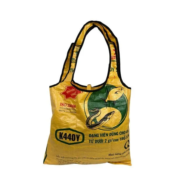 Beadbags Beadbags Einkaufstasche Ri43 recycelter Reissack, Dunkelgelb, – Produktbild 1 von 3