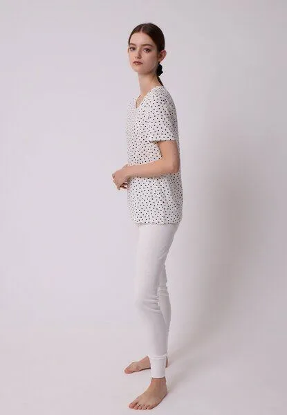 LANA Organic LANA Organic Schlafshirt, Modell Iris, Orion ecru, – Produktbild 3 von 4