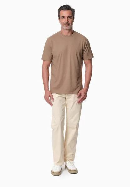 ORGANICATION ORGANICATION TAYLANN | Basic T-Shirt aus Bio-Baumwolle, Gravel, – Produktbild 2 von 3