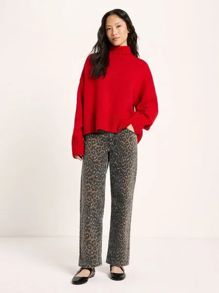 LANIUS LANIUS Oversized Pullover, Rot-red, – Produktbild 3 von 4