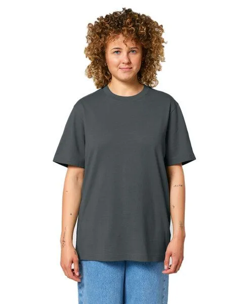 YTWOO YTWOO Nachhaltiges schweres Unisex T-Shirt, Anthrazit, – Produktbild 3 von 4