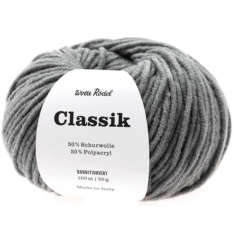 Wolle Rödel Wolle Rödel Classik Mittelgrau-Melange, Mittelgrau-melange, – Produktbild 1 von 1