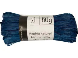 Geschenkbänder aus Bast 75 x 100 cm, 50 g, blau – Produktbild 1 von 1