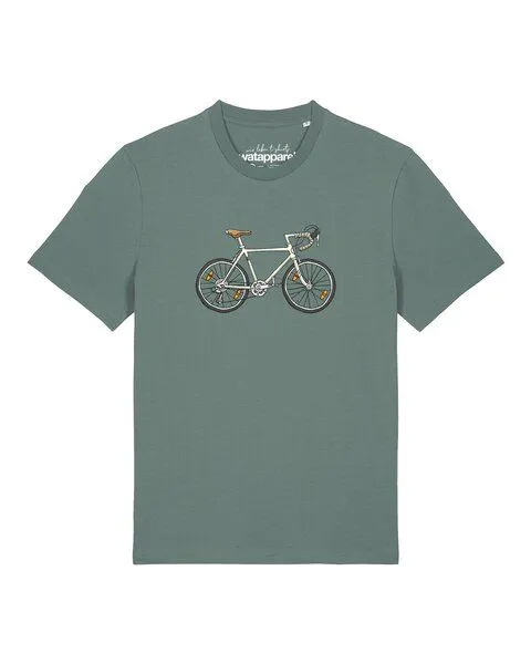 watapparel watapparel T-Shirt Unisex Doodle Bike, Green bay, – Produktbild 1 von 2