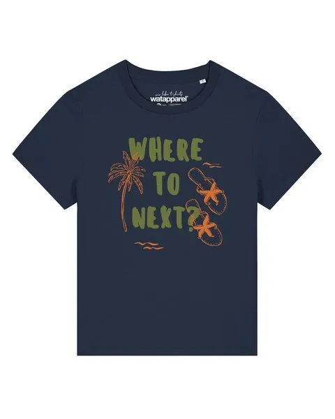 watapparel watapparel T-Shirt Frauen Where to next, French navy, – Produktbild 1 von 2
