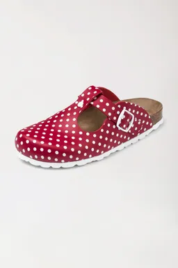 BERUFSBEKLEIDUNG Damen Clog, rot/weiß - Berufsbekleidung.de – Produktbild 1 von 1