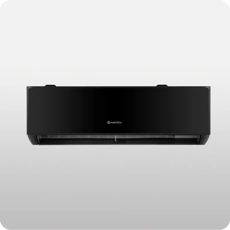 HANTECH Split Klimaanlage R32 A++ 24000 BTU (6,8 kW) mit 3m Leitung & Wandhalterung, HANTECH HPRO Schwarz | WLAN, Inverter, Schwarz, – Produktbild 2 von 8