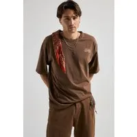 Trendsplant Trendsplant Herren vegan T-Shirt Bank Oversized Sattelbraun – Produktbild 1 von 1