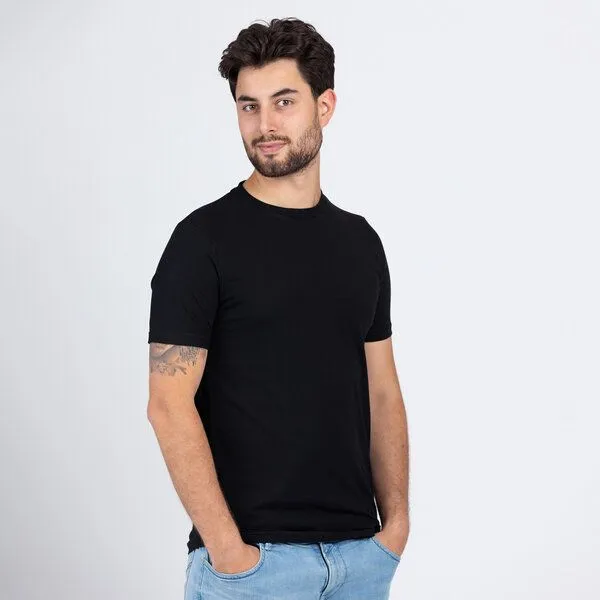 Lexi&Bö Lexi&Bö Herren Basic T-Shirt, Schwarz, – Produktbild 1 von 4