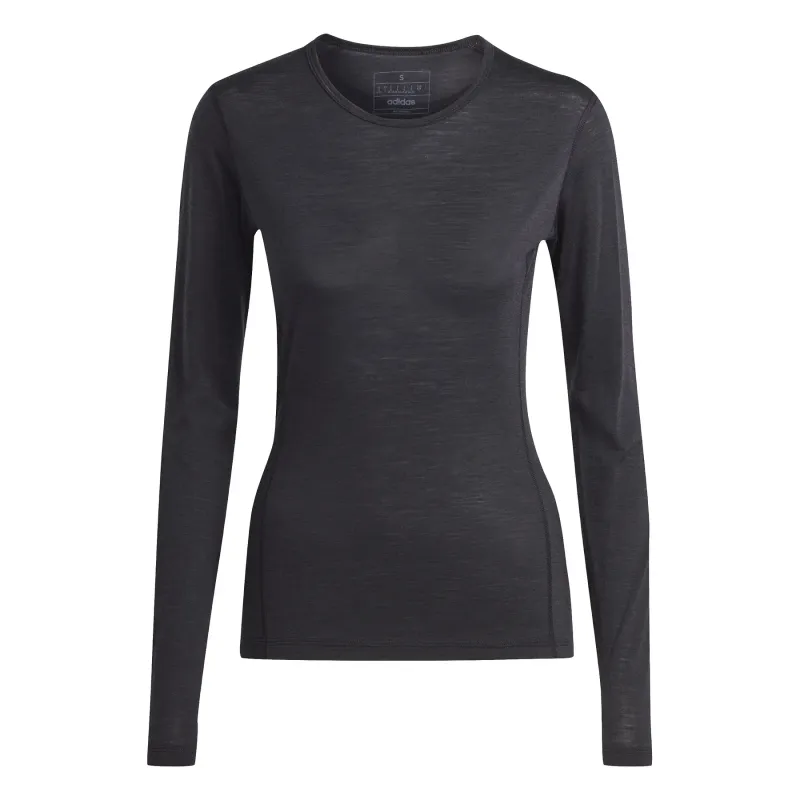 Adidas Unterhemd langarm Damen adidas Xperior Merino 150, Noir, – Produktbild 1 von 1