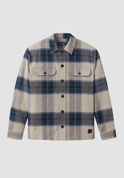 recolution Herren Overshirt aus Bio-Baumwolle - MESQUITE CHECK - recolution, Navy (blau), – Produktbild 2 von 4
