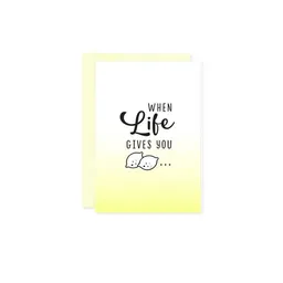 Bow & Hummingbird Bow & Hummingbird Mini-Grußkarte When Life gives you ... – Produktbild 1 von 1
