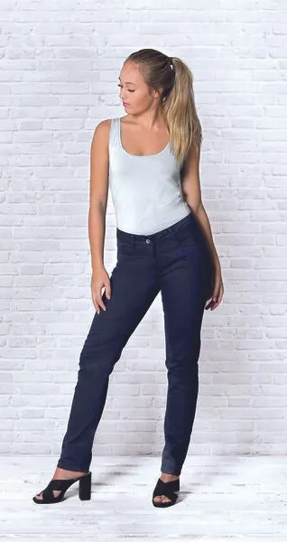 The Spirit of OM The Spirit of OM Jeanshose BIO-Baumwolle, Dunkelblau, – Produktbild 2 von 3