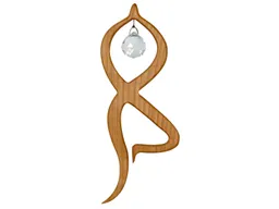 Sternengasse Sternengasse Balance aus heimischem Laubholz, Holzdeko mit Kristall Maße 18,5 x 6,5 x 1,2 cm – Produktbild 1 von 1