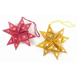 El Puente El Puente Weihnachtsdeko "Sterne", 2er-Set | Fair Trade & Handmade aus Bangladesch – Produktbild 1 von 1