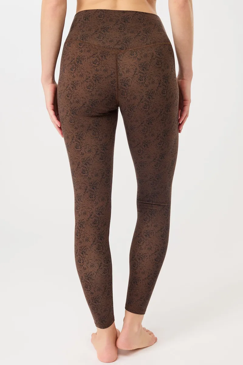 mandala MANDALA Damen vegan Leggings Mit Dem Besten Aufdruck Kiss From A Rose, Braun, – Produktbild 2 von 2