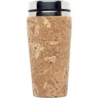 Kork Deko Kork-Deko Edelstahl Coffee To Go Thermo-Becher mit Kork-Mantel, 450ml – Produktbild 1 von 1