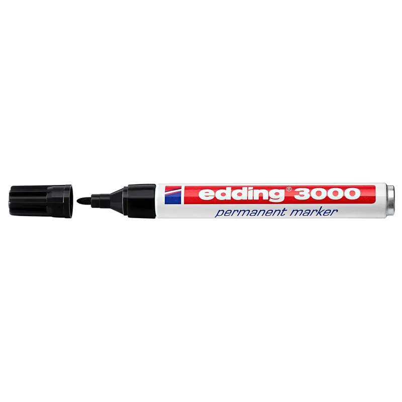 Edding Edding Permanentmarker "3000" schwarz – Produktbild 3 von 5