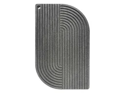 WYE Schneidebrett "Lines" aus nachhaltigem Holzwerkstoff schieferschwarz Maße 42 x 26 x 1,9 cm – Produktbild 1 von 1