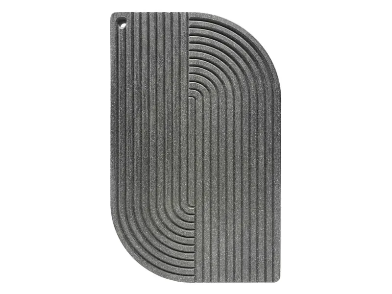 WYE WYE Schneidebrett "Lines" aus nachhaltigem Holzwerkstoff Maße 42 x 26 x 1,9 cm, Schwarz, – Produktbild 1 von 2