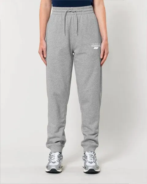 THE FACE OF ELEMENTS The Face of Elements Peak - Regular Fit Sweatpant aus 100% Bio-Baumwolle, Heather grey (grau), – Produktbild 1 von 3