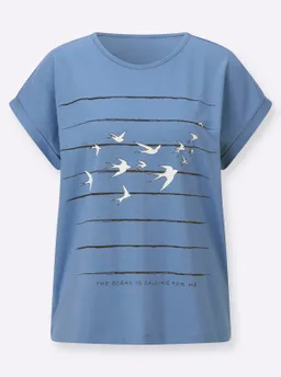 Witt Print-Shirt mittelblau-marine-bedruckt – Produktbild 1 von 1