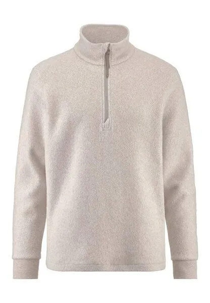hessnatur hessnatur Fleece Troyer Relaxed aus reiner Bio-Baumwolle, Düne, – Produktbild 5 von 6