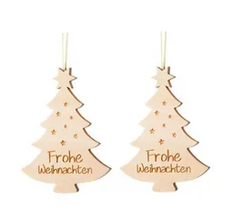 ReineNatur ReineNatur Weihnachtsbaum – Anhänger - Zirbe – Frohe Weihnachten – 2er-Set – Produktbild 1 von 1