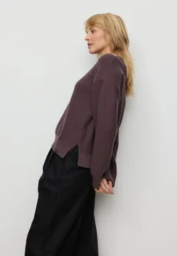 recolution Recolution Damen vegan Pullover Gingko Dark Grape – Produktbild 1 von 1