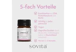 Ascopharm Ascopharm sovita Zink Plus Tabletten, 150 vegane Tabletten 1, 1 er – Produktbild 1 von 1