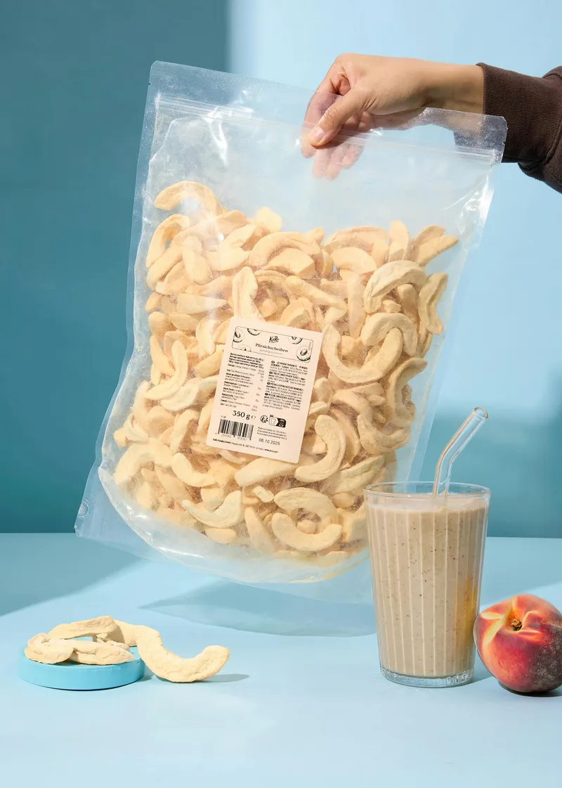 KoRo Gefriergetrocknete Pfirsichscheiben 350 g – Produktbild 3 von 5