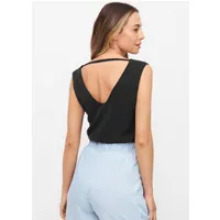 WiDDA Widda Damen vegan Bluse Vau Schwarz – Produktbild 1 von 1