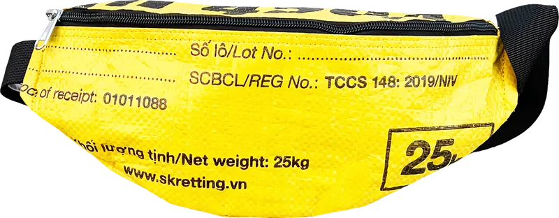 Beadbags Beadbags Bauchtasche Ri76 recycelter Reissack, Gelb, – Produktbild 5 von 5