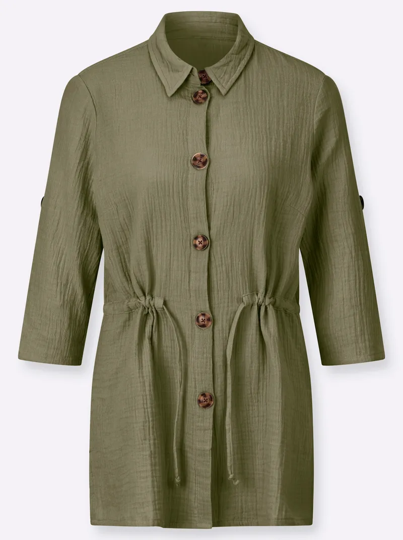 Witt Blusenjacke oliv, Oliv, – Produktbild 1 von 2
