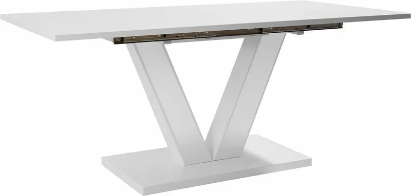 OTTO home Esstisch ausziehbar Andy (Tisch, Esstisch), mit Auszugsfunktion, 2 Breiten (140-180 cm oder 180-220 cm), Weiß, – Produktbild 2 von 8